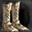 Usable by Fighters, Defenders. Footwear constructed by interlocking metal sheets.
[Enhancement:Soul Core]